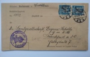 List z miejscowości Cottbus z roku 1925