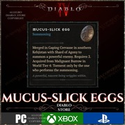 Diablo 4 10x Mucus Slick-Eggs Materiały Uber Bossy