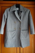 Płaszcz wełniany dla dziewczynki 140-146 cm DOMINO nowy kosztował 350 zł!