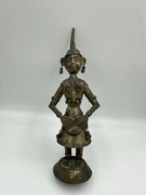 Stara figurka, India, antyk, hindu grajek muzyk