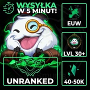 Konto League of Legends Smurf LoL EUW 40-50K BE