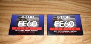 NOWE 2 kasety magnetofonowe TDK FE60