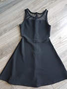 Sukienka czarna 146/11-12,fajny fason