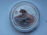 1 kg srebra Ag 999 - Lunar 2 - Rok Tygrysa 2010