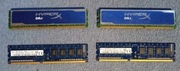 4 kostki RAM'u, 2x Kingston HyperX Blu 8GB, 2x 4GB