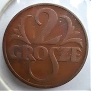 2 grosze 1939  II R.P.  Brąz