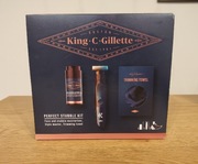 King C Gillette Trymer+nawilżający krem+peleryna