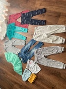Paka dla dziewczynki ciuszki 98-104 ciepłe spodnie