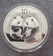 2009 Panda Chiny 10 Yuan srebrna uncja