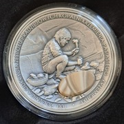 50zł srebrna moneta krzemień pasiasty soczewka NBP