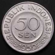 Indonezja 50 sen 1959 - stan 1/2