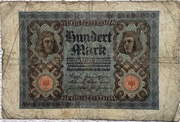 Banknot Niemcy 100 Marek 1920 rok