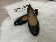 Baleriny czarne Gino Rossi lakierowane skórzane