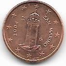 SAN MARINO 1 CENT 2004 ROK.