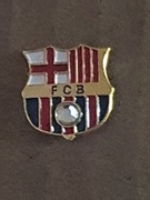 Odznaka klubowa - FC Barcelona z cyrkonią