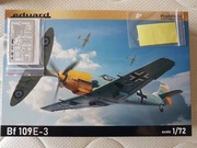 Bf 109 e3 Eduard 1/72 zestaw maski i blaszki