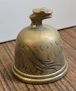 Stary mosiężny dzwonek z mosiądzu 