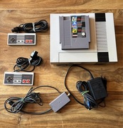 Nintendo NES, 2 pady, zasilacz, gry Mario, Tetris