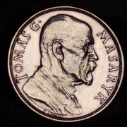 Stary medal Czechosłowacja Masaryk 1935 SREBRO 987