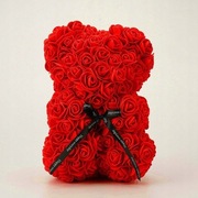 Stan: Nowy  Miś z róż 25cm z płatków róż Rose Bear