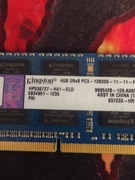 Pamięć RAM DDR3 4gb Kingston 1600Mhz 