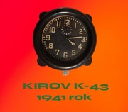 Zegar lotniczy 1941 rok. KIROV K 43