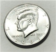 1/2 dolar 2006 D half dollar Kennedy Stan!!