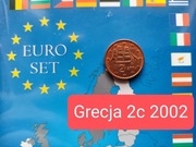 Grecja 2 cent 2002 + 5 cent 2006