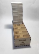 Pudełko Na Fiszki Drewniany Memobox +500 Fiszek