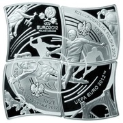 Zestaw monet 4 X 10 złotych Euro 2012