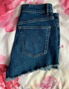 Ciemny jeans szorty Zara 38 M wysoki stan 