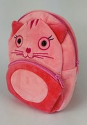 Plecaczek plecak 3D różowy kotek do przedszkola 