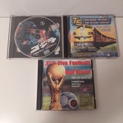 Zestaw 7 płyt gier pc cd railroad tycoon fifa 2002