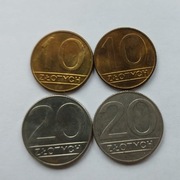 Zestaw 4 monet 10 -20  zł  PRL