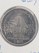 Moneta 100 litrów Watykan 