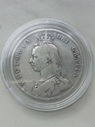Brytania 1/2 Korony 1888 r Victoria srebro 925
