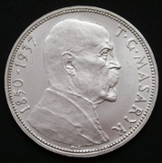 Czechosłowacja 20 koron 1937 - Masaryk - srebro