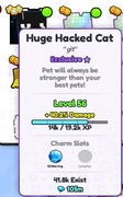 Pet Simulator 99 Huge Hacked Cat