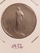 Moneta 1 lir Watykan