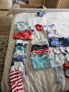 Pakiet ubrań dla chłopca r 56 + rożek niemowlęcy