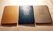 Trzy albumy klasery do znaczków pocztowych 