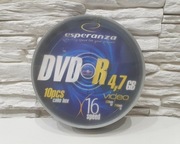 Płyty DVD-R 4,7GB Esperanza, TDK, Shivaki (10szt)