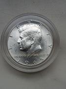 USA 1/2 pół dolara 1965 r J  Kennedy srebro 