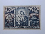 NOTGELD 10 HELLER 1920 AUSTRIA 