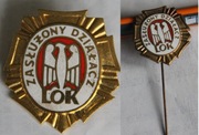 Zasłużony Działacz LOK (złota odznaka iminiaturka)