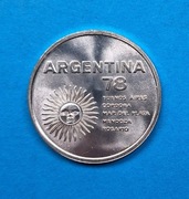Argentyna 1000 pesos 1977, Mundial '78, Ag 0,900