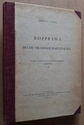 Rozprawa o duchu filozofii pozytywnej – A. Comte