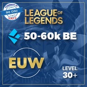 League of Legends KONTO LOL SMURF EUW 50-60k BE