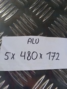 Blacha aluminiowa ryflowana 5 mm 500x200 Formatka