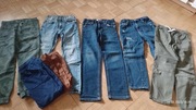 Jeansy rozmiar 128 Zara Mango H&m